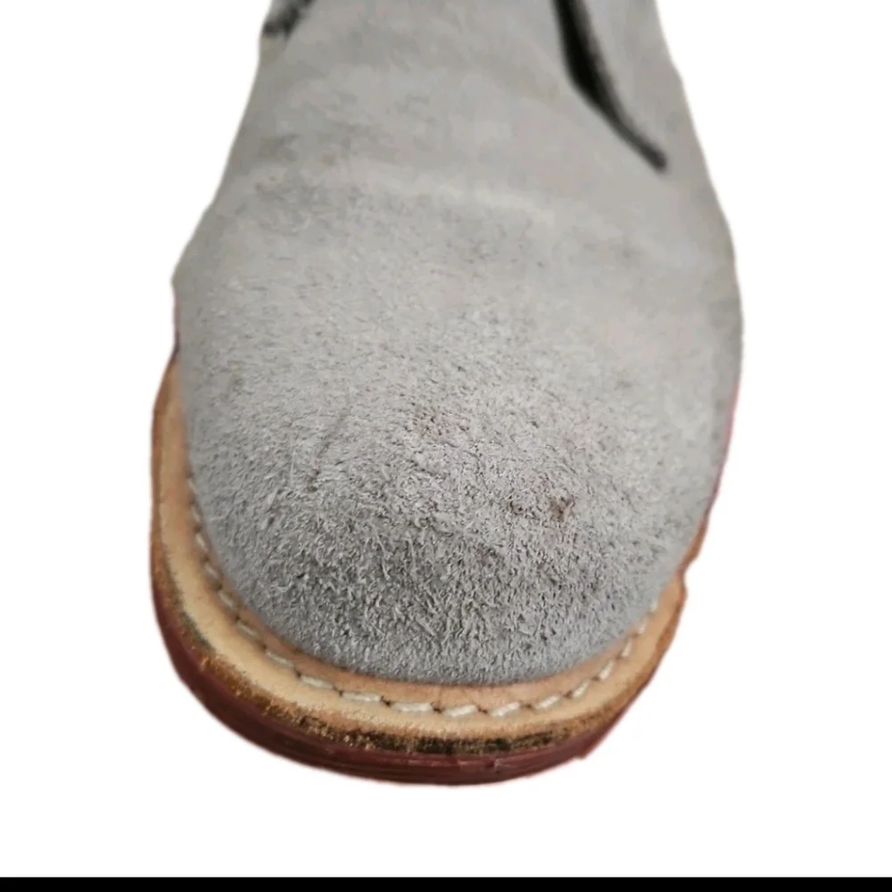 Dr. Martens Mens Gray Suede Manton Desert 2 Eye Boot 11